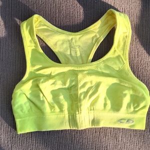 Champion c9 neon yellow sports bra